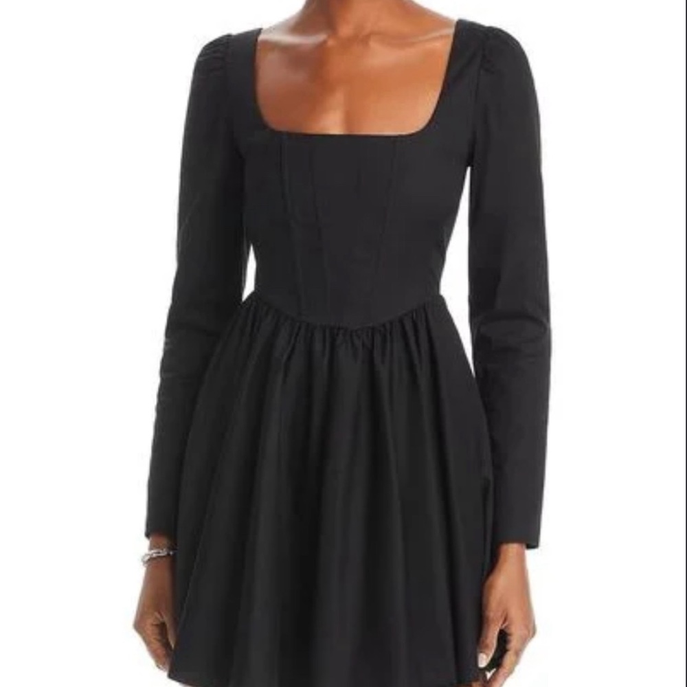 NWT Wayf Jade Corset Mini Dress In Black
